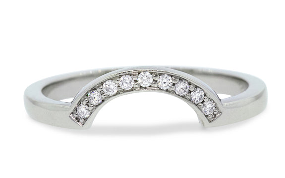 CM Curved Shadow Band with White Diamonds on a model's hand