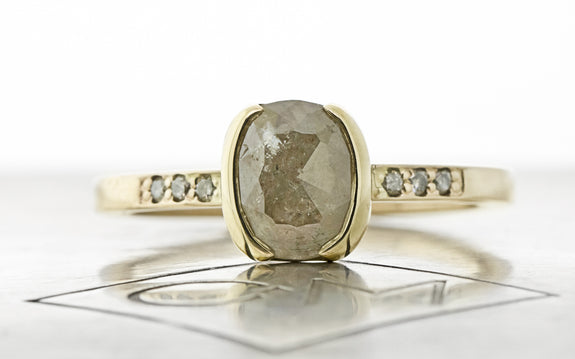 Ariana -37.00 Carat Pear Sapphire Pendant with 1.06 Carat Natural Diamonds 18K Gold
