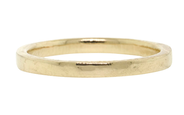 2mm 14k Gold Band